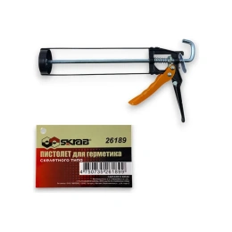 Скелетный пистолет для герметика SKRAB Ч/Оранж 26189