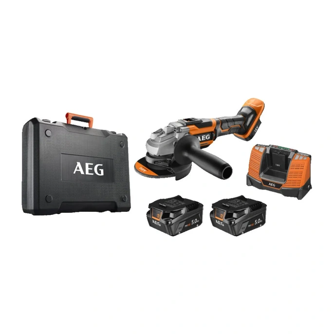 Бесщеточная угловая шлифмашина AEG BEWS18-125BLLI-502C 4935464417