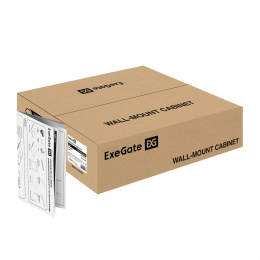 Шкаф телекоммуникационный 19" настенный 4U ExeGate EC-WM-4U.600.M.GREY 19”, 4U, 600x600x280mm ШхГхВ , передняя дверь металл, съемные боковые панели, пыле- и влагозащита IP23, светло-серый RAL 7035 EX300265RUS