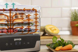 Сушка для фруктов и овощей Gorenje FDK400DE 5под. 240Вт нержавеющая сталь (745972)