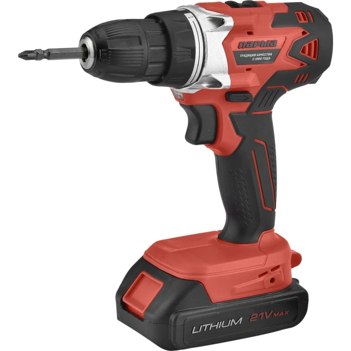Дрель-шуруповерт Парма акк. дша-02-2021/2li 21 в, 2 ач, 2 акк.,2 скор., подсв., индик., кейс 02.021.00016