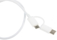 Кабель XIAOMI Mi 2-in-1,  USB Type-C (m)/micro USB (m) -  USB (m),  0.3м,  белый [sjv4083ty]