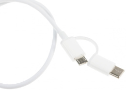Кабель XIAOMI Mi 2-in-1,  USB Type-C (m)/micro USB (m) -  USB (m),  0.3м,  белый [sjv4083ty]