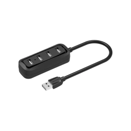 Концентратор Vention USB 2.0 на 4 порта, черный VAS-J43-B015