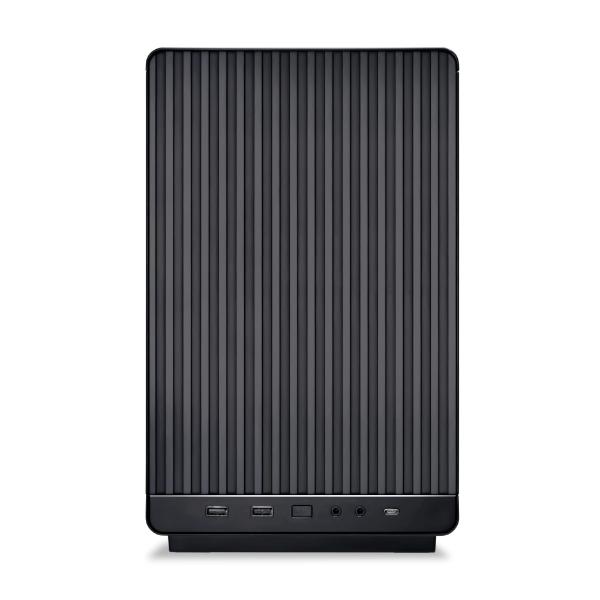 Корпус Lian Li A3-mATX Black/Wood G99.A3X-WD.00 материал: сталь, 2хUSB3.0, 1xUSB3.1 Type-C, Audio, без БП, 2x2.5” и 1x3.5”/2.5″, 4 слота расширения, mATX, длина видеокарты: 415 мм, высота кулера: 165 мм, воздушное охлаждение: сверху 3х120мм, сбоку 3x12
