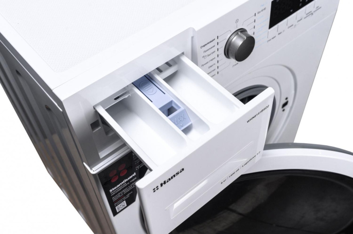 Стиральная машина Hansa WHN8141BSD2 класс: A+++ загр.фронтальная макс.:8кг белый инвертер