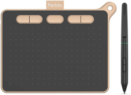 Графический планшет Parblo Ninos S Pink перо P07/ 5080 LPI/260 RPS/клавиш 5/8192 уровней нажатия/ USB C