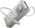 Внешний аккумулятор Baseus P10073701843-00 Free2Pull Power Bank with Retractable Cable 10000mAh 30W Lunar Gray PPSS1030 емкость аккумулятора: 10000mAh, мощность быстрой зарядки 30 Вт, складной зарядный