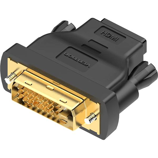 Адаптер-переходник Vention DVI 24+1 M/ HDMI 19F (ECDB0)