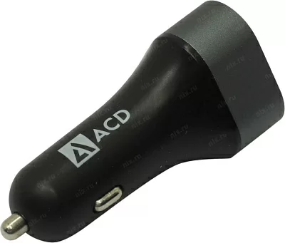 ACD ACD-C233-X3B Автомобильное зарядное уст-во USB (Вх. DC12-24V Вых. DC5/9/12V 23W 3xUSB)