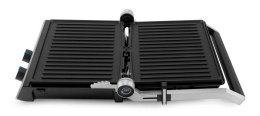 Электрогриль DOMFY Metal DSM-EG502,  черный и серебристый
