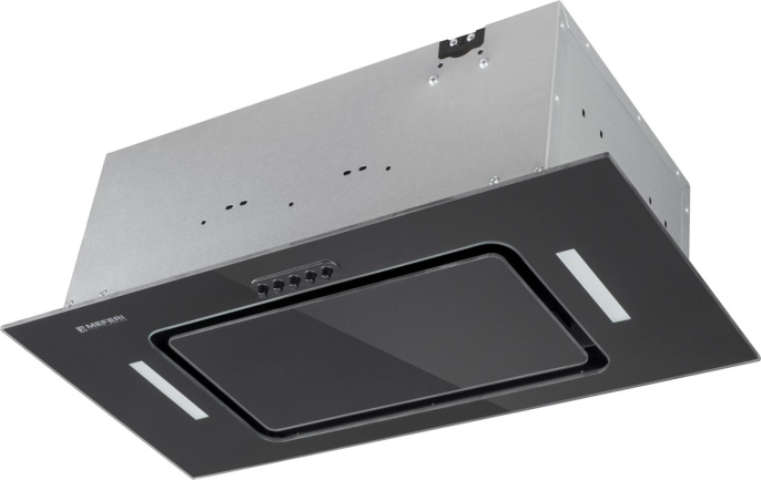 Вытяжка встраиваемая Meferi Ultra INBOX60BK Glass черный управление: кнопочное 1 мотор