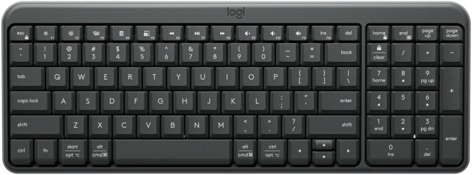 Клавиатура Logitech K250 YR0107 графитовый беспроводная BT slim 920-013452