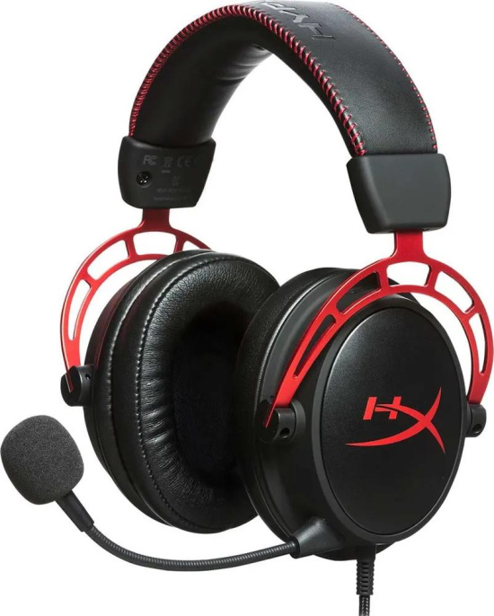 Наушники с микрофоном HyperX Cloud Alpha красный/черный 1.3м мониторные оголовье 4P5L1AB#UUF