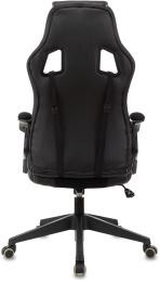 Кресло игровое ZOMBIE Arena, ткань/экокожа, до 120кг, черный (ZOMBIE ARENA BLACK)