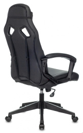 Кресло игровое Zombie Driver черный/красный экокожа с подголов. крестов. пластик (ZOMBIE DRIVER RED)