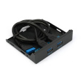 Планка USB 3.0 на переднюю панель 3.5" Gembird, 2 порта USB FP3.5-USB3-2A