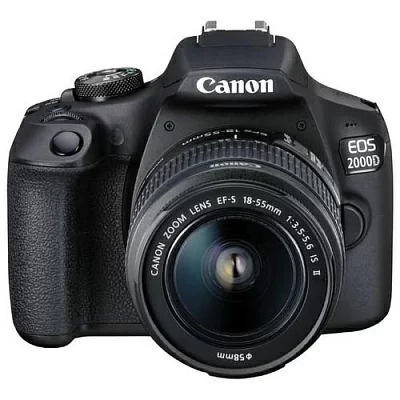 Canon EOS 2000D KIT черный 24.1Mpix 18-55mm f/3.5-5.6 IS II 3" 1080p Full HD SDXC Li-ion (с объективом)