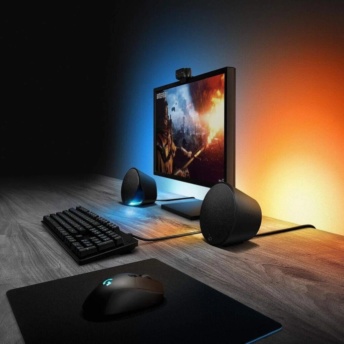 Колонки Logitech G560 Lightsync PC 2.1 черный 240Вт