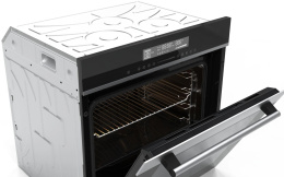 Духовой шкаф Электрический Hyundai HEO 6773 IX черный/нержавеющая сталь