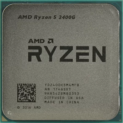 Процессор CPU AMD Ryzen 5 2400G (YD2400C) 3.6 GHz/4core/SVGA RADEON RX Vega 11/2+4Mb/65W Socket AM4