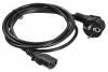 Кабель питания Buro AN23-1000,  IEC C13 (прямой) -  Евровилка (угловой),  1.8м,  черный