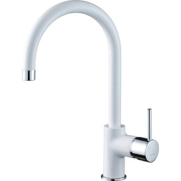 Смеситель RIVELATO Rivelato Смеситель для кухни Orta U-обр. D-35мм, монтаж: вертикально на раковину, материал: латунь, цвет: иней хром 9021201 brina cromo