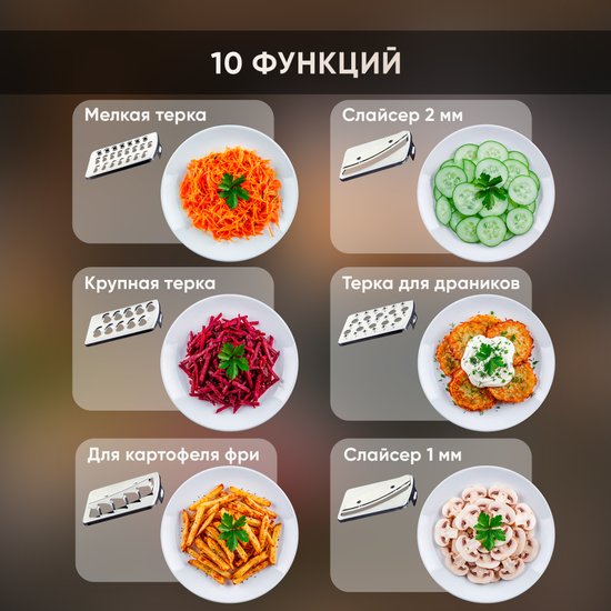 Кухонный комбайн EVOLUTION AIRO PRO1000 10 в 1