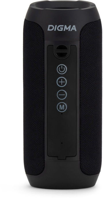 Колонка порт. Digma D-PS1510 черный 10W 2.0 BT 10м 1200mAh
