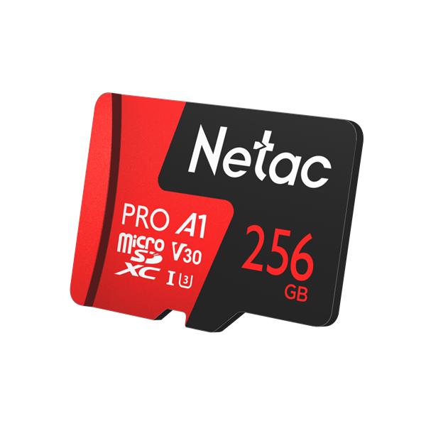 Носитель информации Netac P500 Extreme PRO 256GB MicroSDXC V30/A1/C10 up to 100MB/s, retail pack card only