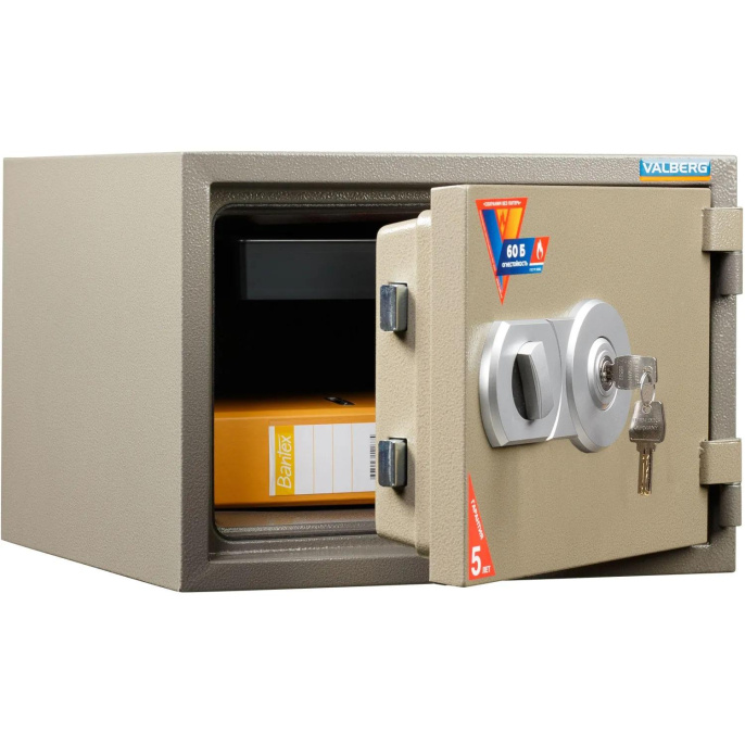 Сейф офисный Valberg FRS 32 KL огнестойкий 315x430x430мм 2 ключевых трейзер-лоток S10199010640