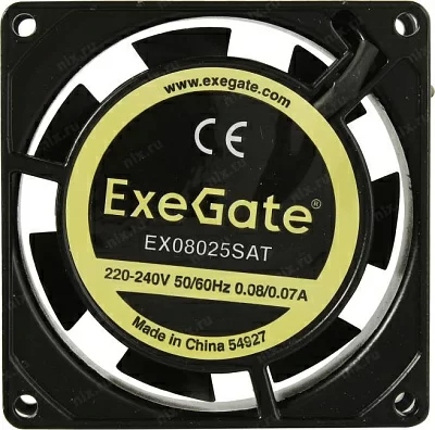 Вентилятор ExeGate EX288994RUS EX08025SAT (220-240V 80x80x25мм)