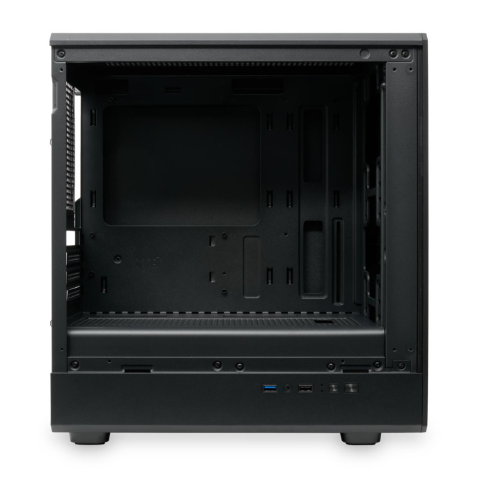 Корпус без блока питания Case HSPD M331, Mesh Mini-tower, Black, TG, 0.4 SPCC, no fans mATX, mITX 175/329/170mm 1x2.5", 2x3.5", 4xPCI 1xUSB-A 3.0, 1xUSB-A 1.0 370x220x408mm (M331-TGBK)