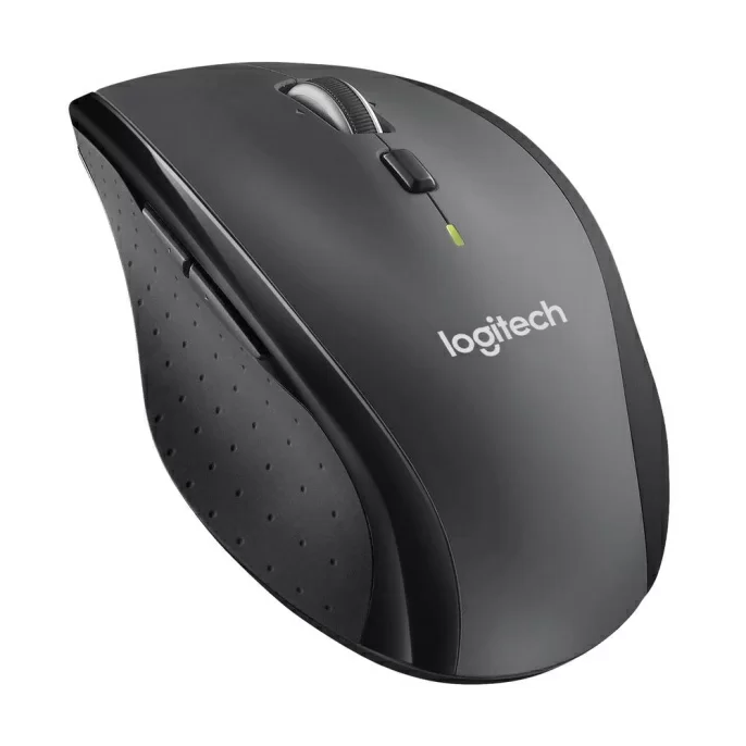 Logitech Мышь беспроводная M705, лазерная, 1000 dpi, USB, серый/чёрный.