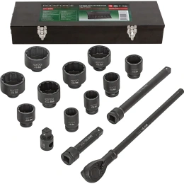 Набор инструментов Rockforce ударных, 15пр. 1" 12гр. RF-8141-9MPB(28580)