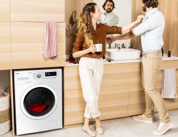 Стиральная машина Hansa WHN8141BSD2 класс: A+++ загр.фронтальная макс.:8кг белый инвертер