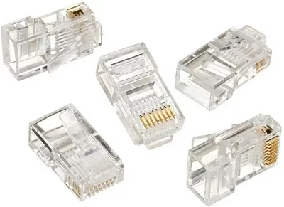 Вилка RJ45 LC-8P8C-001/100 Gembird 8P8C for solid LAN cable CAT5