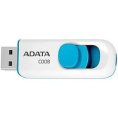 Флешка USB A-Data Classic C008 32ГБ, USB2.0, белый и синий [ac008-32g-rwe]