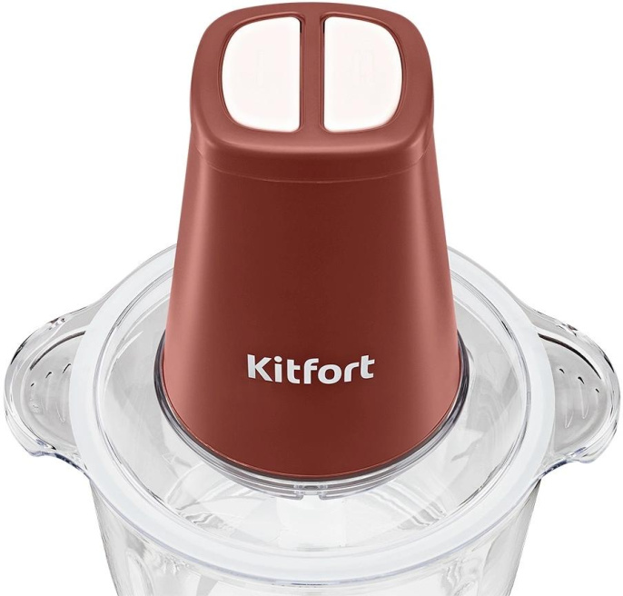 Измельчитель электрический KitFort КТ-3534, 2л, 500Вт, красный