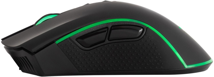 Мышь беспроводная GMNG GG-MS400WO, игровая, радио, оптическая, USB, 10000dpi, черный [1899942]