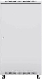 Cabeus SH-05C-18U60/60 Шкаф монтажный телекоммуникационный 19" напольный для распределительного и серверного оборудования 18U 600x600x988mm (ШхГхВ) передняя стеклянная и задняя сплошная металлическая двери, ручка с замком, цвет серый (RAL 7035)