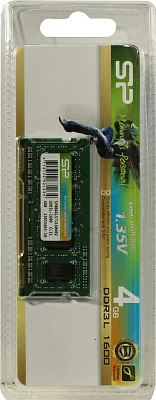Модуль памяти Silicon Power SP004GLSTU160N02 DDR3 SODIMM 4Gb PC3-12800 (for NoteBook)