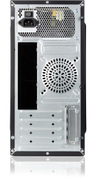 Корпус Foxline FZ-053-SX450R-U32 Case Forza mATX, 450W, 2xUSB3.0, Black, w/o FAN, 12 cm fan PSU, power cord