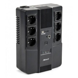 ИБП Бастион SKAT-UPS 600-AI-IN-1x7 {Line-interactive, 600/360Вт, USB/RJ-45, АКБ 1х 7Ач, сверху ЕВРО 3+3, реестр МПТ} 8998 (8998 SKAT-UPS 600-AI-IN-1x7)