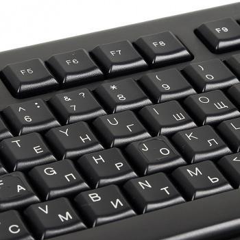 Клавиатура A4TECH KR-83, проводная, USB, мембранная, черный [kr-83 black]