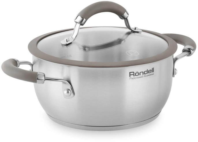 Кастрюля 2.8л Rondell Balance RDS-754, нержавеющая сталь, с крышкой