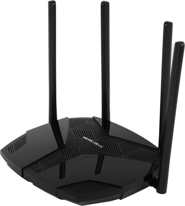 Роутер беспроводной Mercusys MR80X AX3000 10/100/1000BASE-TX черный