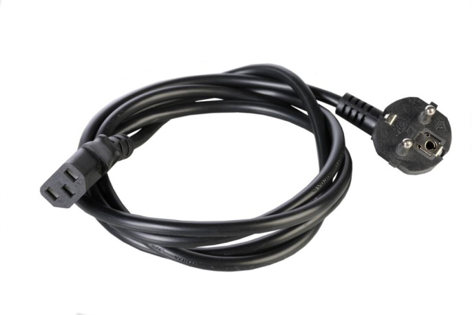 Шнур питания Rem R-10-Cord-C13-S-1.8 C13-Schuko проводник.:3x1мм2 1.8м 220В 10А упак.:1шт черный