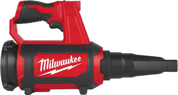 Воздуходувка Milwaukee M12 BBL-0 4933472214 аккумуляторный двигатель, 12 В, расход воздуха в раструбе: 4.9 куб.м/мин, скорость воздуха: 49.17 м/с
