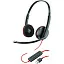 Гарнитура проводная Blackwire 3325, BW3325-M, MICROSOFT TEAMS CERTIFIED, USB-A, STEREO USB & 3.5MM HEADSET